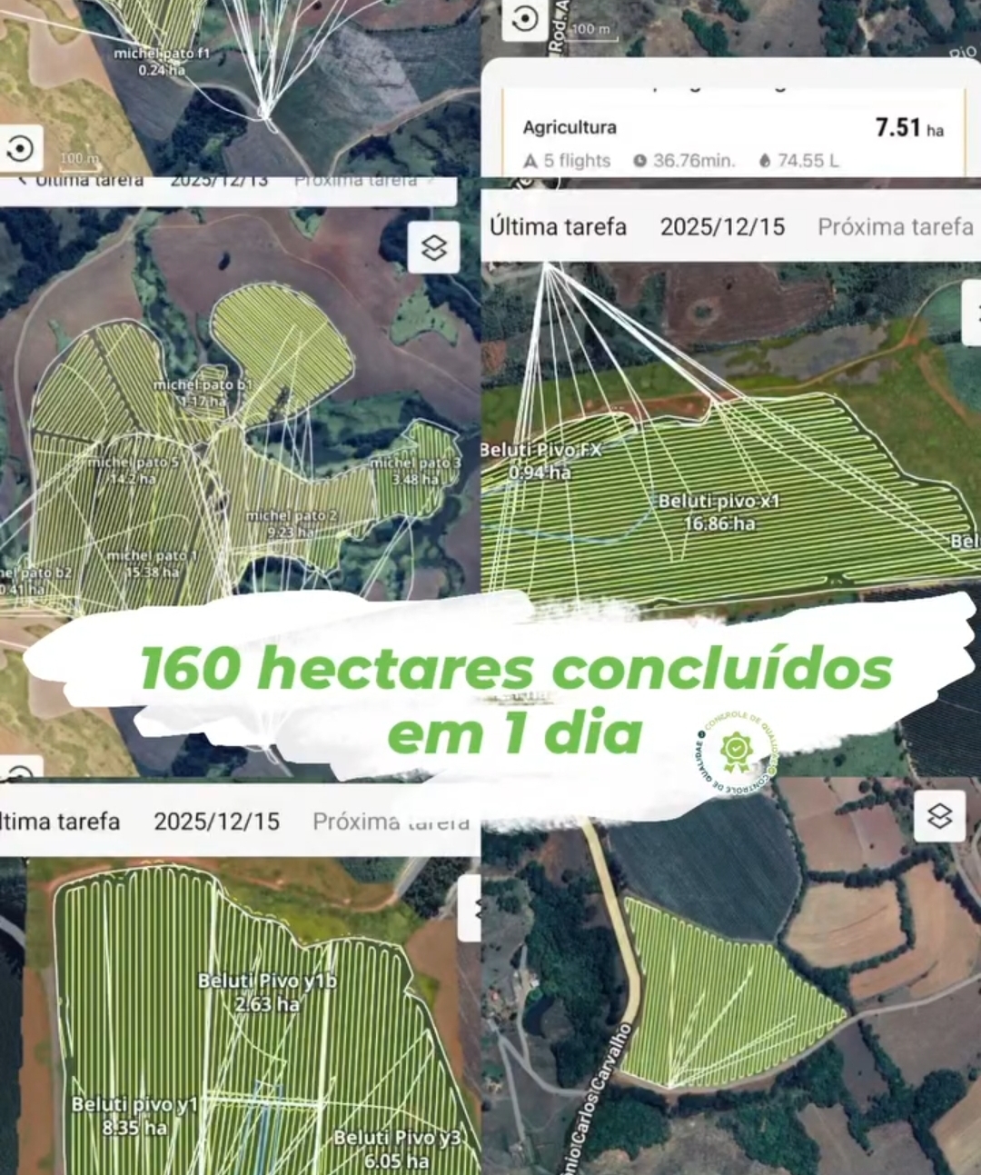 Trabalho realizado 2 — Pulveriza drones